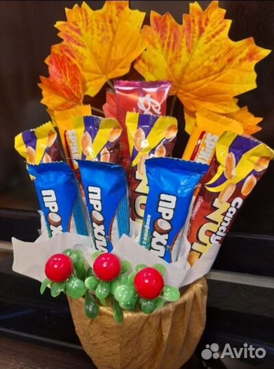 Букет из конфет к 1 сентября