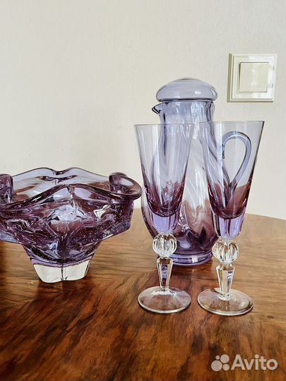 Винтажные вазы-фужеры