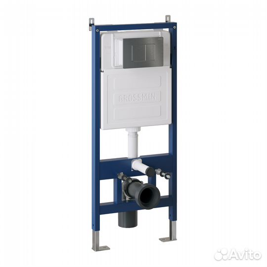 Комплект инсталяц. графит сатин+унитаз GR-4441BMS