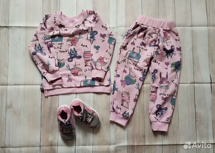 Пакет тёплых вещей на девочку 86