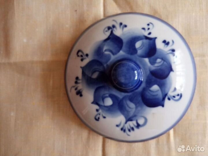 Стаканы стеклянные,банка гжель