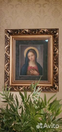 Фарфоровая картина Madonna (Богоматерь) редкость
