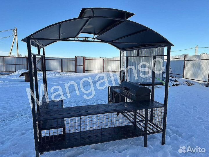 Мангал с крышей