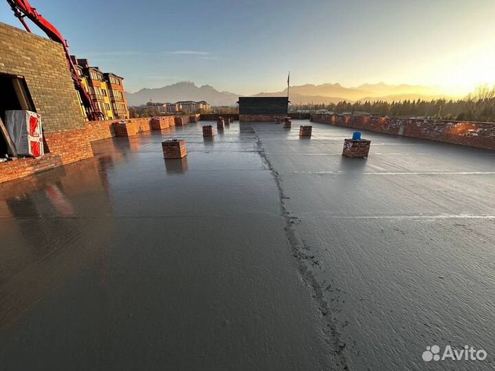 Монтаж плоской кровли из мембраны пвх, с НДС