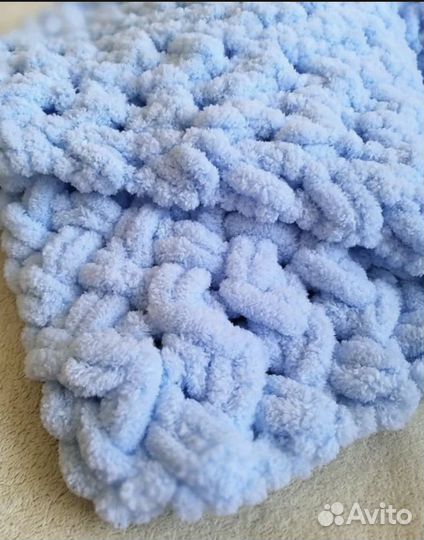 Плед из ализе пуффи