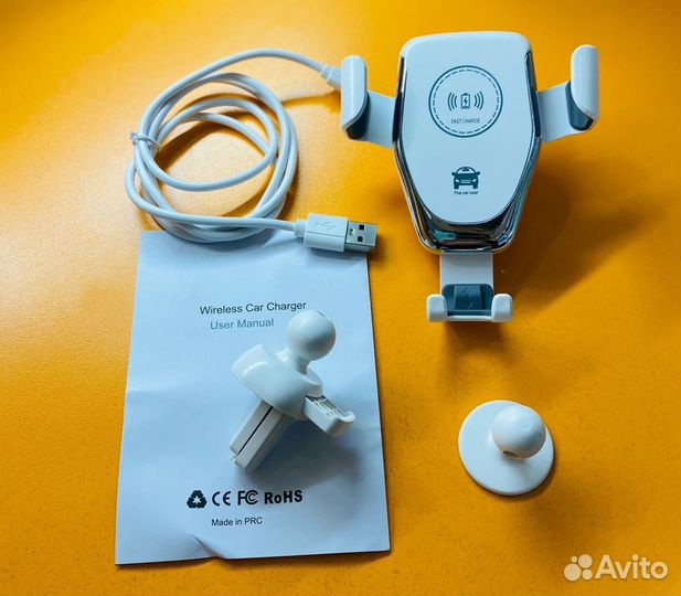 Автодержатель для телефона с беспроводной зарядкой