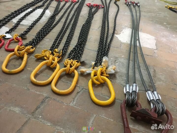 Стропы канатные, текстильные, цепные