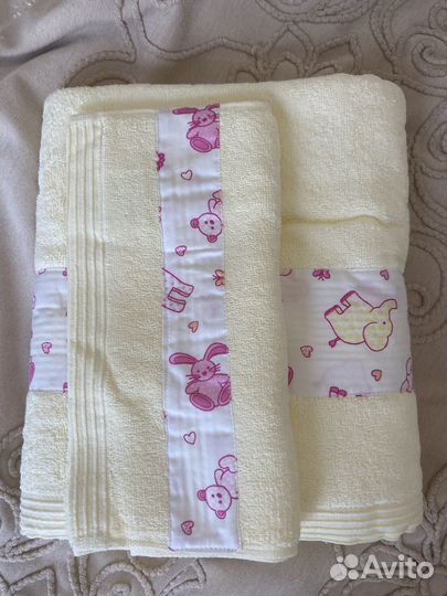 Детское махровое полотенце набор