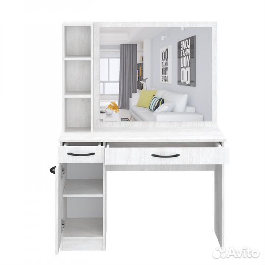 Стол туалетный с зеркалом Париж