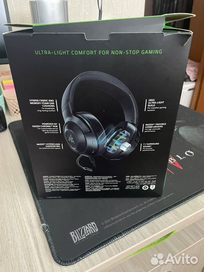 Проводная гарнитура Razer Kraken V3 X черный