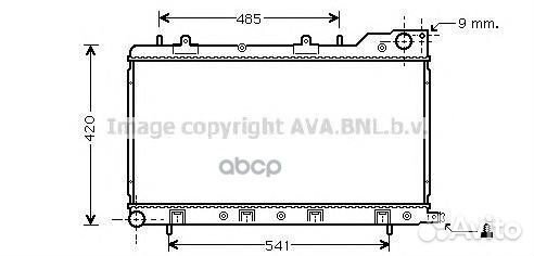 SU2047 Радиатор subaru forester 2.0 97-02 SU204