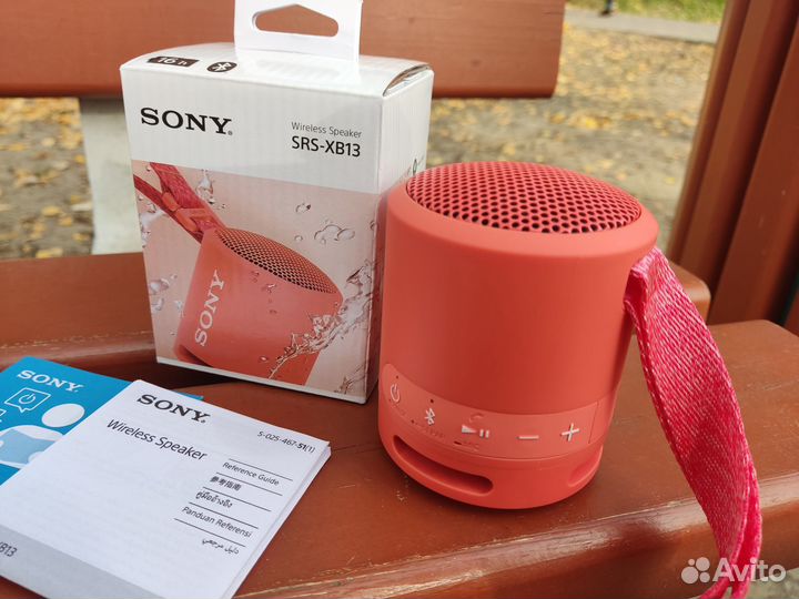 Колонка Sony SRS-XB13 красная