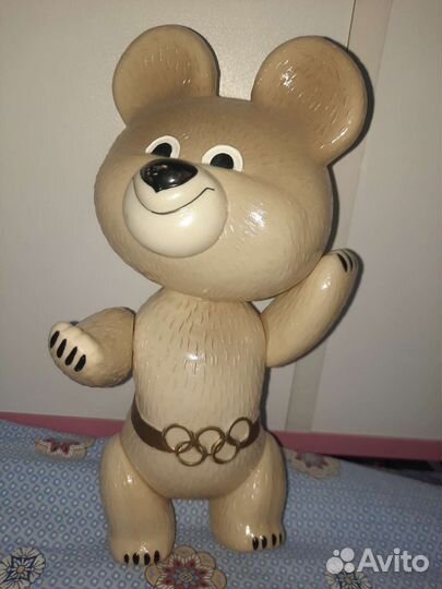 Олимпийский мишка. Игрушка целлулоид