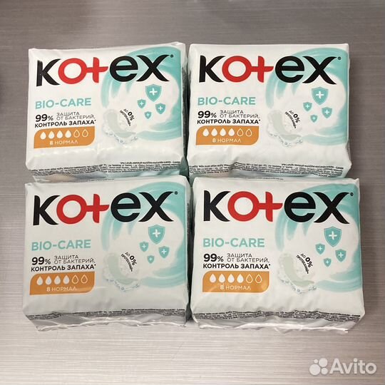 Прокладки Kotex Bio-care нормал