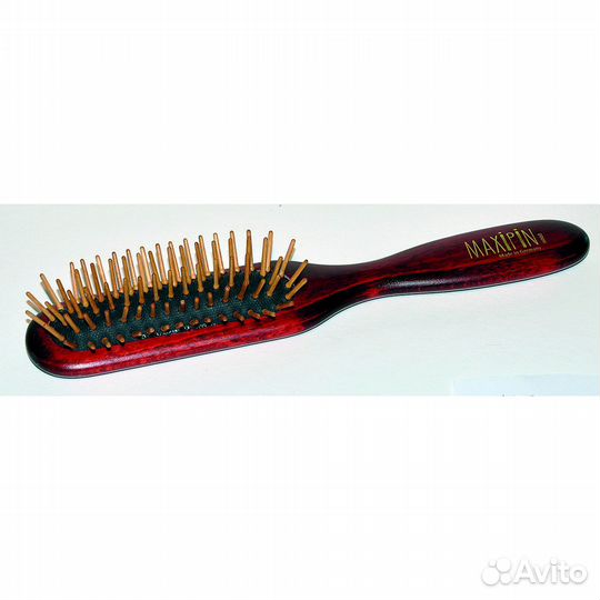 Овальная щетка MaxiPin с деревянными зубьями