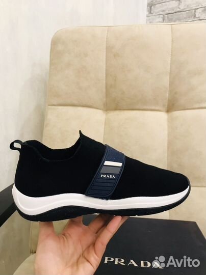 Кроссовки слипоны Prada оригинал