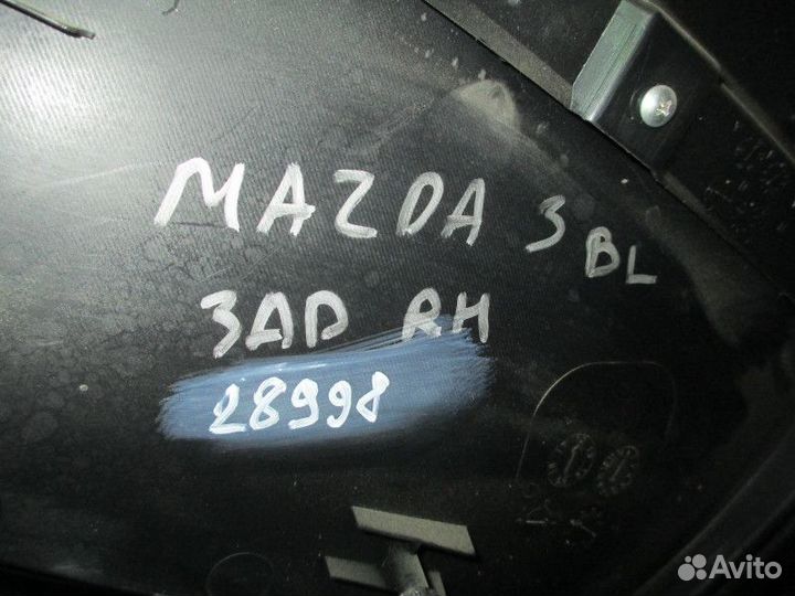 Обшивка двери задней левой Mazda 3 (BL) 2009-2013