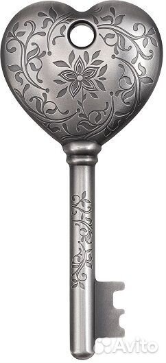 Монета Ключ к моему сердцу серебро О-ва Кука 2022г