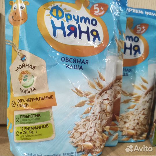 Фруто Няня Овсяная каша 3 пачки