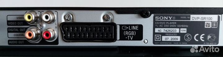 DVD плеер sony DVP-SR 100