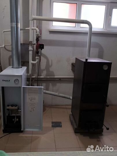 Твердотопливный котел бу