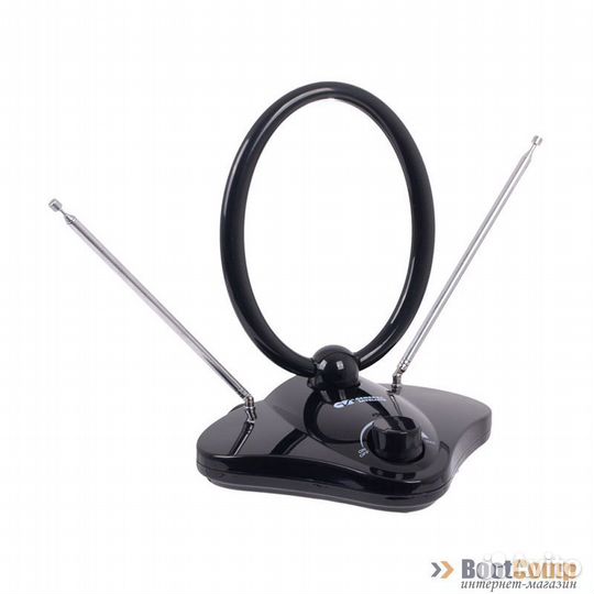 Антенна комнатная с усилителем мв+дмв UVR-AV1000N