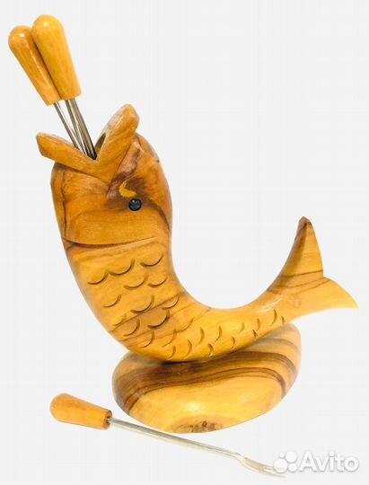 Набор для лимона. Салфетница. Дерево. Резьба