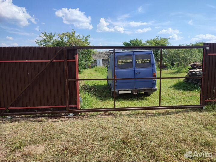 Рама откатных ворот 4х2м