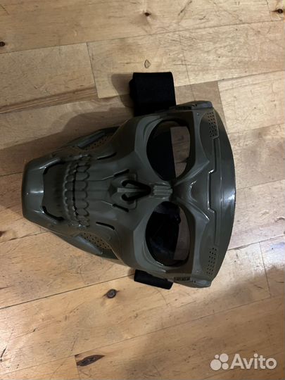 Страйкбольнаф маска зеленая