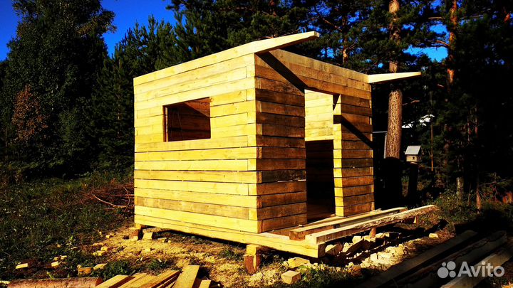 Домик из бруса 3/3 мини дом сруб