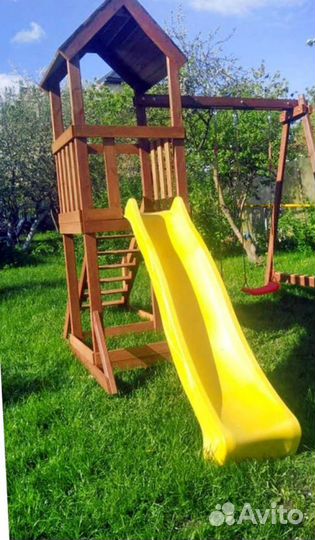 Детская деревянная площадка