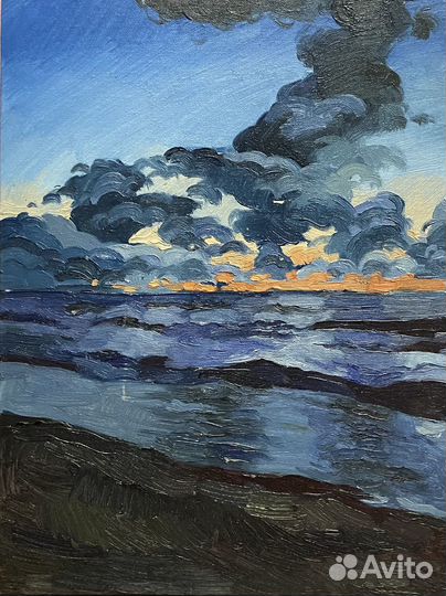 Картина маслрм пейзаж