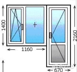 Пластиковый балконный выход