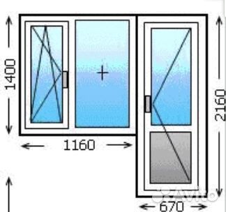 Пластиковый балконный выход