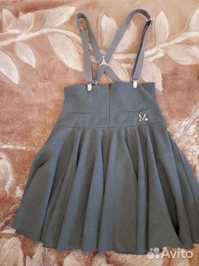 Школьная форма для девочки 128 134 серая