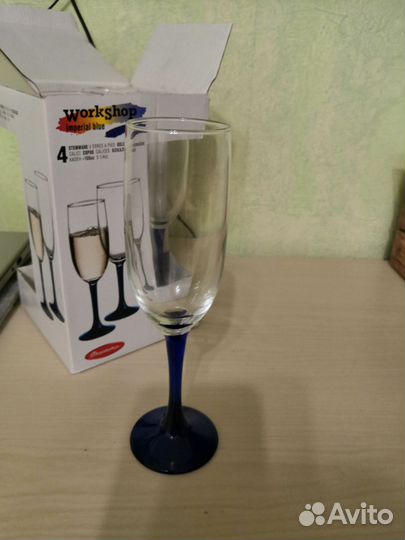 Набор бокалов для шампанского Империал блю