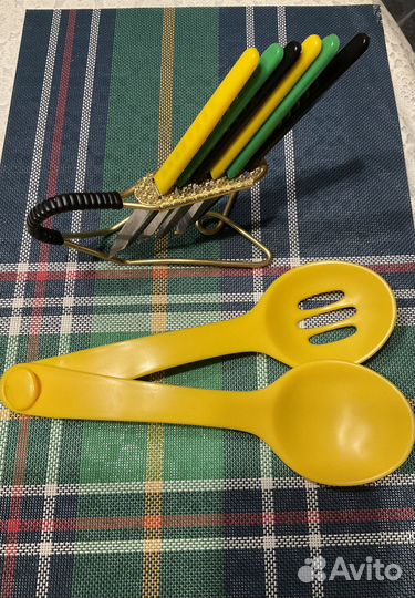 Набор ножей для фруктов, ложки для салата