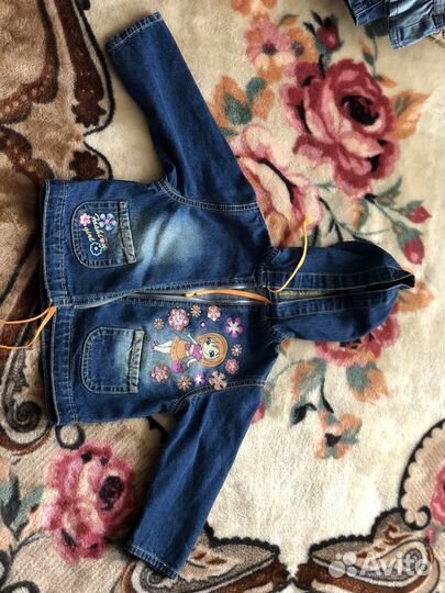 Джинсовый костюм для девочки