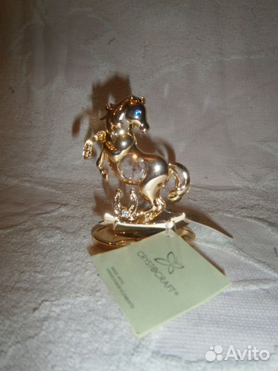 Статуэтка Crystocraft Лошадь с кристаллами Swarovs