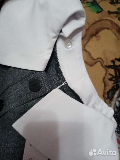 Платье школьное 8-9лет