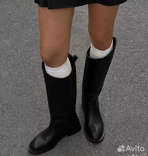 Сапоги трубы широкие, еврозима