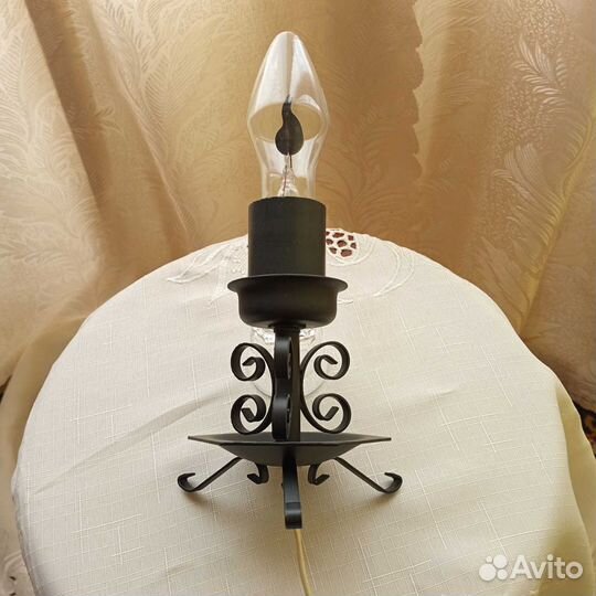 Светильник ночник кованый свеча СССР