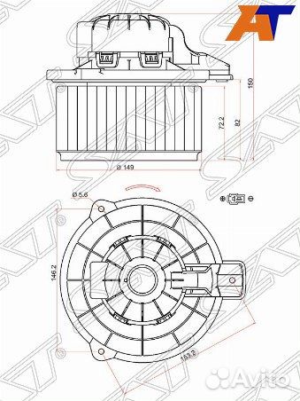 Мотор отопителя салона hyundai I40 11, hyundai tuc