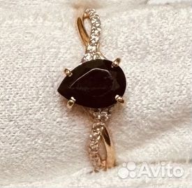 Золотое кольцо с камнем 17,5р