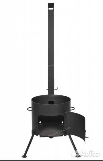 Печь под казан с трубой 440 мм. под казан 18-22 л