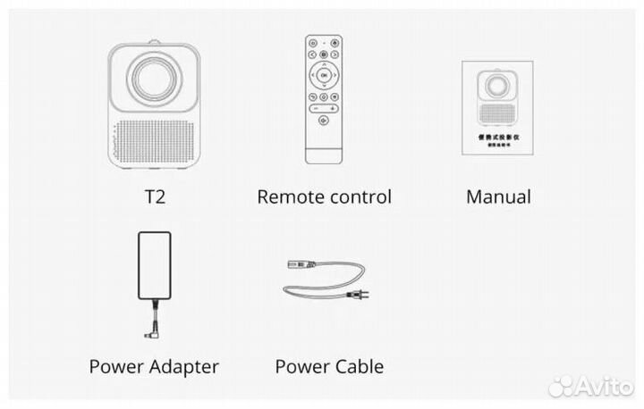 Проектор Wanbo Projector T2 MAX 1920x1080 (Full HD
