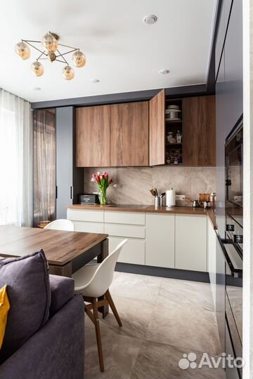 Кухня на заказ с буфетом в наличии