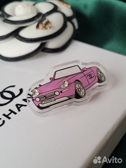 Брошь Chanel Cabriolet LUX качество