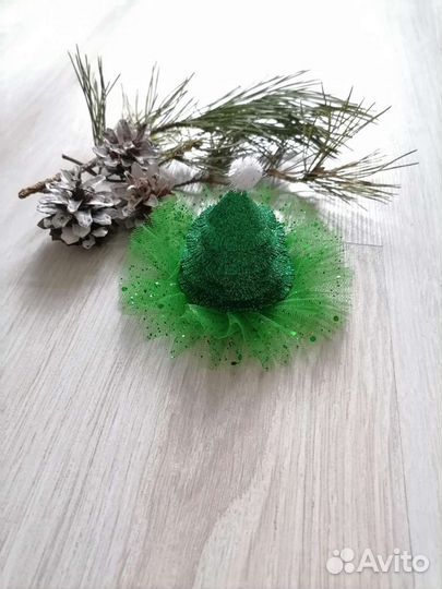 Ободок Елочка заколка Елка