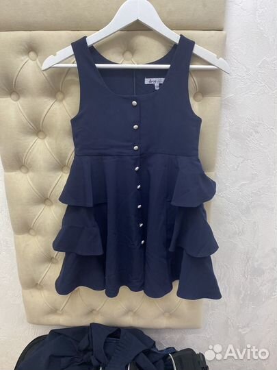 Сарафан школьный размер 128